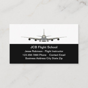 Affärskorten i Jet planerar flygskolor Visitkort