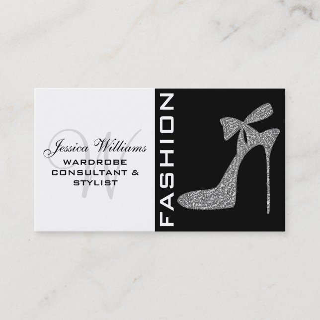 Affärskorten i Mode Stylist Visitkort (Framsida)