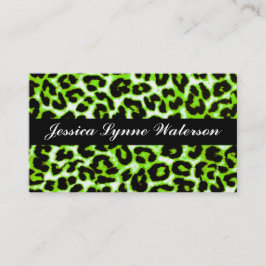 Affärskorten Leopard Print Modern Professionell Visitkort