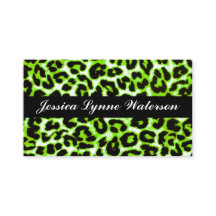 Affärskorten Leopard Print Modern Professionell