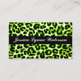 Affärskorten Leopard Print Modern Professionell Visitkort