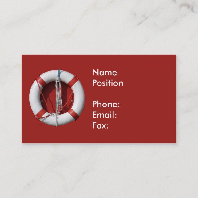 Affärskorten Life Ring Visitkort (Framsida)