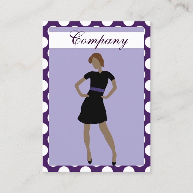 Affärskorten mode visitkort (Framsida)