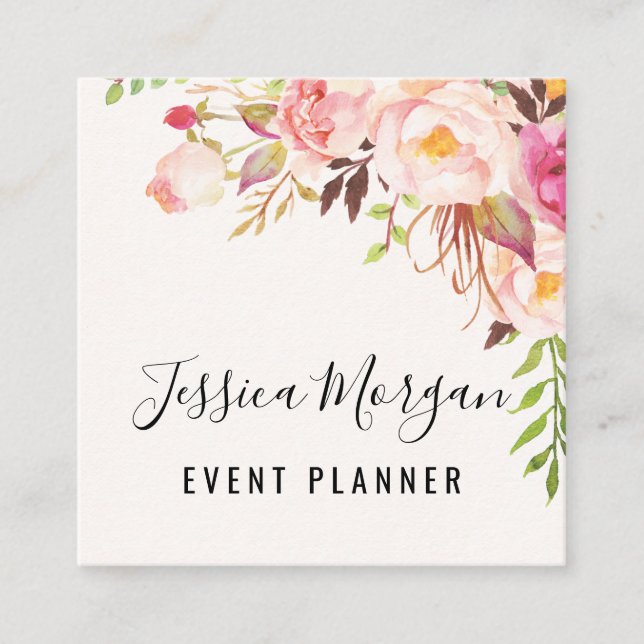 Affärskorten på Kantlinje Ro Fyrkantigt Visitkort (Framsida)