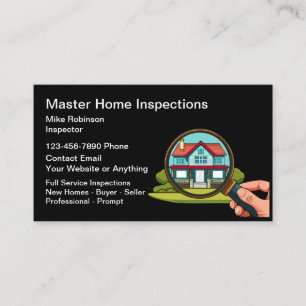 Affärskorten professionell Home Inspection Visitkort