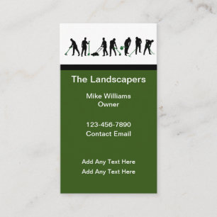 Affärskorten professionell Landscaper Visitkort