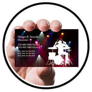Affärskorten rock musik Band Visitkort