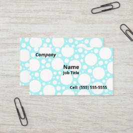 Affärskorten roligt Light Blue Polka Dot Visitkort
