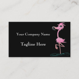 Affärskorten Rosa Flamingo är slående Visitkort