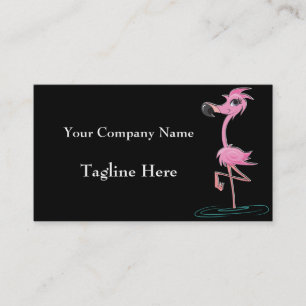 Affärskorten Rosa Flamingo är slående Visitkort