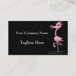 Affärskorten Rosa Flamingo är slående Visitkort