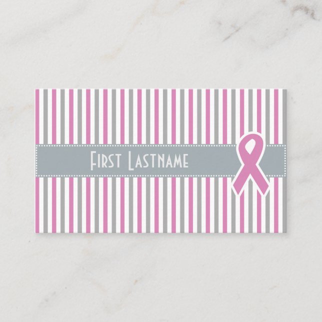 affärskorten rosa och Silver Rand anpassningsbar Visitkort (Framsida)