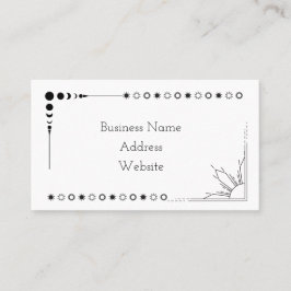 affärskorten sol och Måne Visitkort