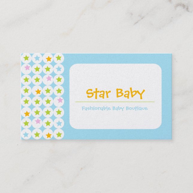 Affärskorten Star Baby Visitkort (Framsida)