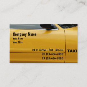 Affärskorten Taxi Cab Visitkort