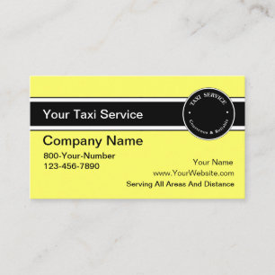Affärskorten taxi visitkort