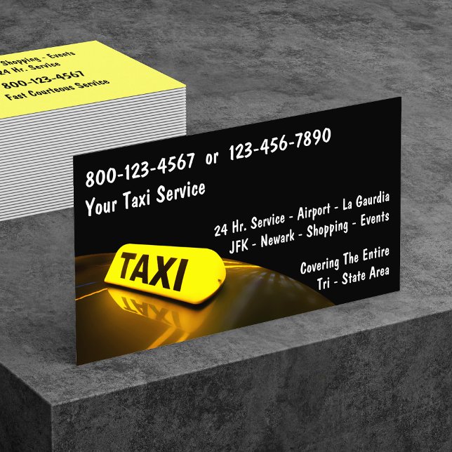 Affärskorten taxi visitkort (Skapare uppladdad)