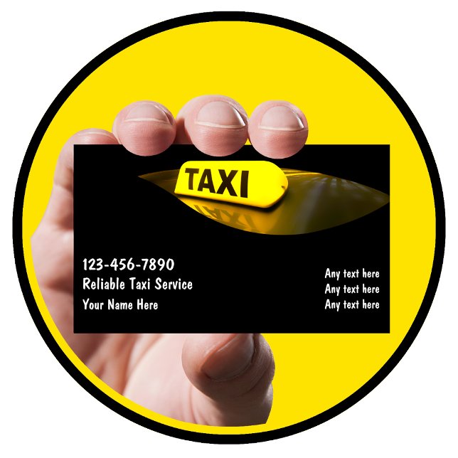 Affärskorten taxi visitkort (Skapare uppladdad)