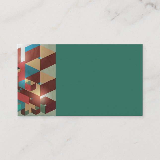 Affärskorten Teal Prism Visitkort (Framsida)
