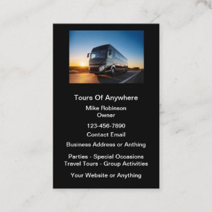 Affärskorten Tour Rental Buss Visitkort