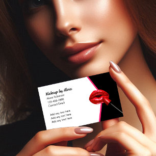 Affärskorten trendig Beauty Makeup Artists Visitkort