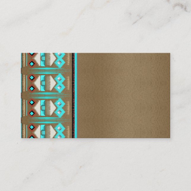 Affärskorten Tribal New mexico Feather Visitkort (Framsida)