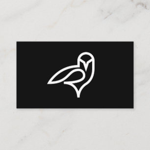 Affärskorten Uggla Logotyp Visitkort