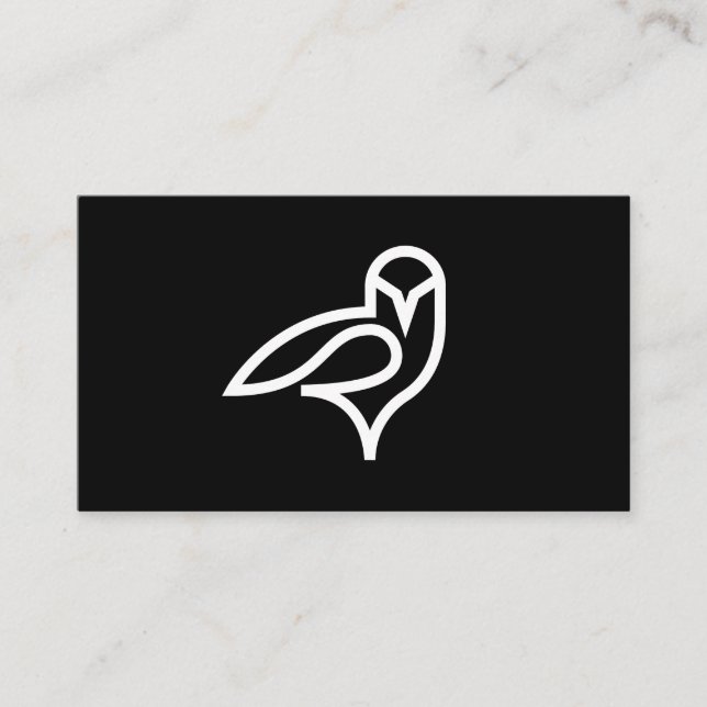 Affärskorten Uggla Logotyp Visitkort (Framsida)