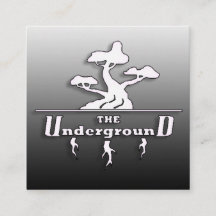 Affärskorten under jord, svart toning