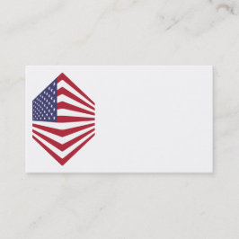 Affärskorten USA flagga Corner Visitkort