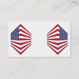 Affärskorten USA flagga Corner Visitkort
