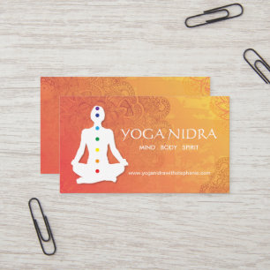 Affärskorten Yoga och Reiki Visitkort