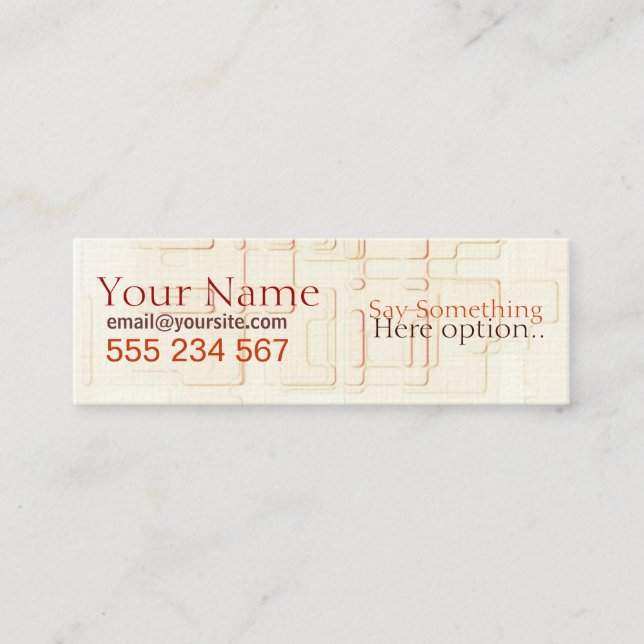 Affärskortet Absatech Mini Mini Visitkort (Framsida)