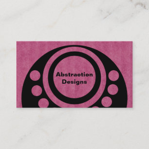 Affärskortet abstrakt Dimensions, Fuchsia Visitkort