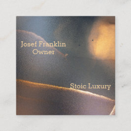 Affärskortet abstrakt för vattenfärg, maskulinkvad fyrkantigt visitkort