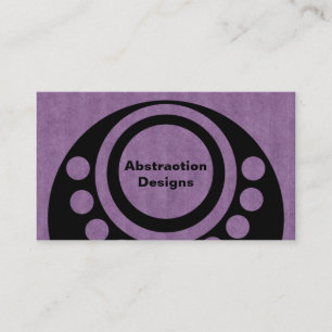 Affärskortet abstraktens dimensioner, Lila Visitkort