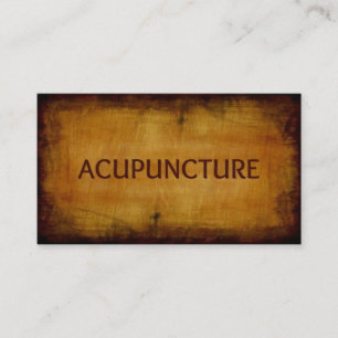 Affärskortet Acupuncture Antique Brushed Visitkort