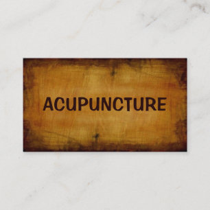 Affärskortet Acupuncture Antique Visitkort