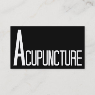 Affärskortet Acupuncture Black and White Visitkort