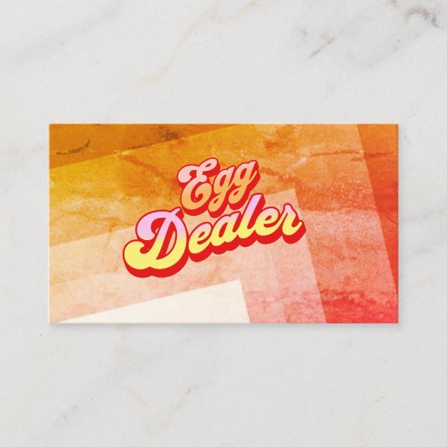 Affärskortet Aesthetic Rand Egg Dealer  Visitkort (Framsida)