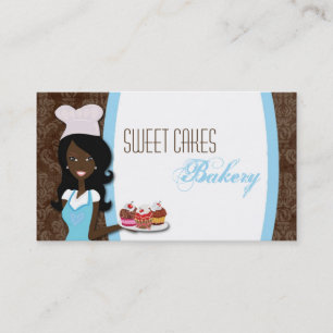 Affärskortet African American Baker Kopp Cakes Visitkort