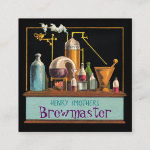 Affärskortet Alchemist Brewmaster Square Fyrkantigt Visitkort