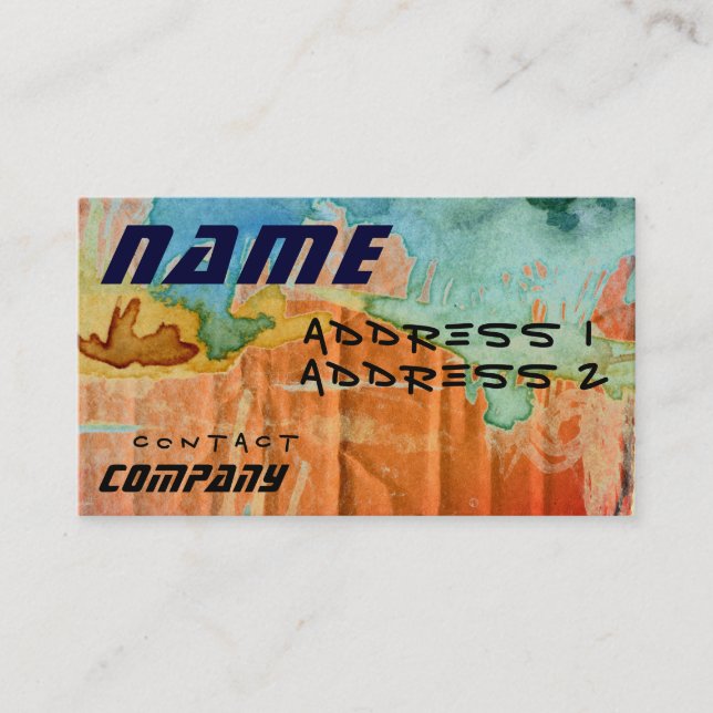 Affärskortet Alien Cardboard Visitkort (Framsida)