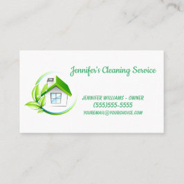 Affärskortet All Natural Städning Service Visitkort