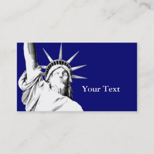 Affärskortet American Frihetsgudinnan Visitkort