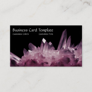 Affärskortet Amethyst Healing Crystals Visitkort