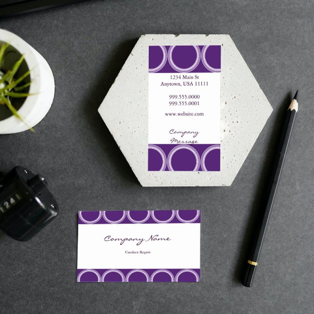 Affärskortet Amethyst Rivets Visitkort (Amethyst Rivets Business Card)