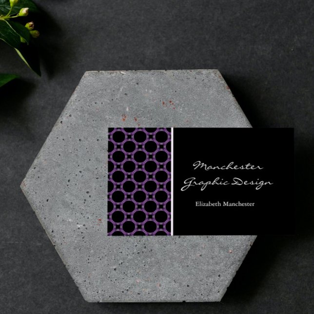 Affärskortet Ametyst Circles Visitkort (Amethyst Circles Business Card)