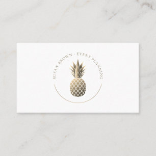 Affärskortet Ananas Guld, Logotyp Visitkort