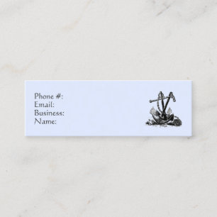 Affärskortet Anchor Nautical Blue Mini Visitkort
